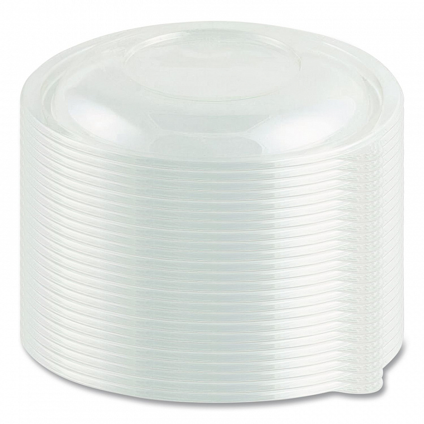 Crystal Classics Lid, 7" Diameter x 0.75" h, Clear, Plastic, 150/Carton (4400207)