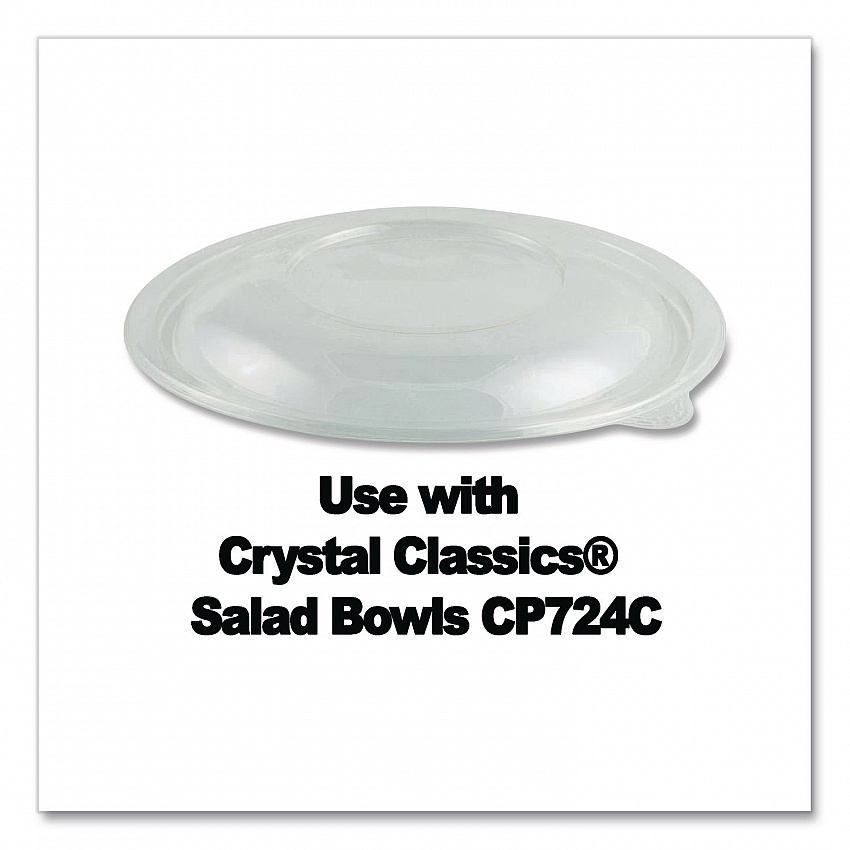 Crystal Classics Lid, 7" Diameter x 0.75" h, Clear, Plastic, 150/Carton (4400207)