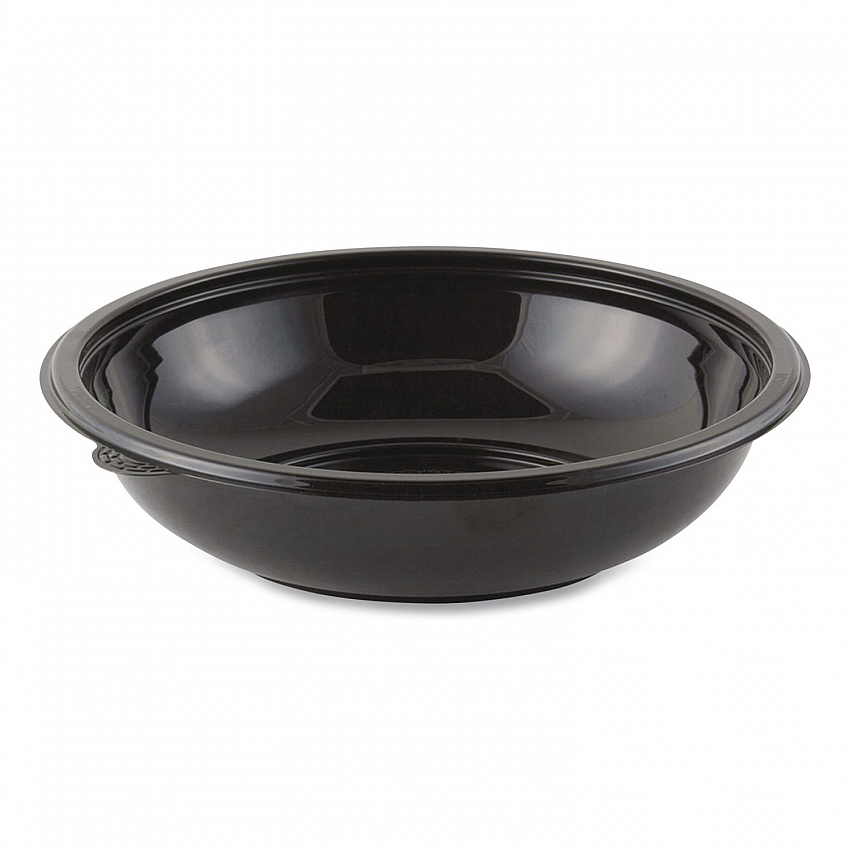 Crystal Classics Bowl, 32 oz, 8.5" Diameter x 2.14" h, Black, Plastic, 300/Carton (4548432)