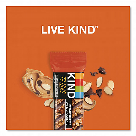 Thins Peanut Butter Dark Chocolate and Dark Chocolate Cherry Cashew Variety Pack, 0.74 oz Bar, 20/Box (41891)