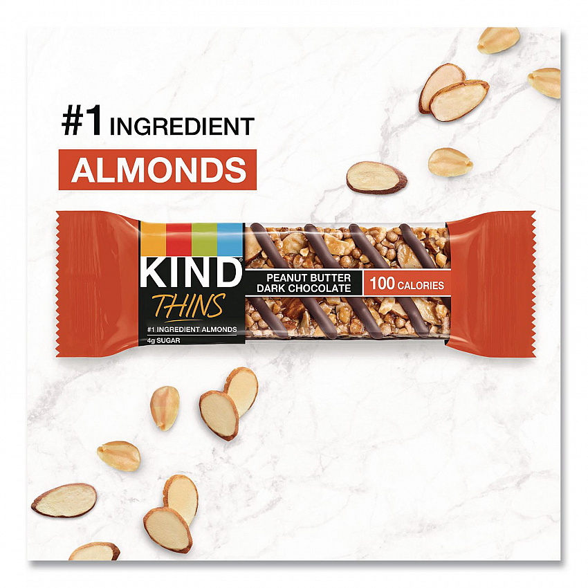 Thins Peanut Butter Dark Chocolate and Dark Chocolate Cherry Cashew Variety Pack, 0.74 oz Bar, 20/Box (41891)