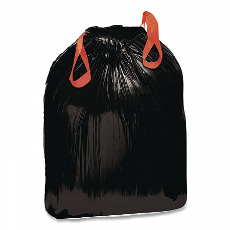 Heavy-Duty Trash Bags, Drawstring, 33 gal, 1.2 mil, 33.5