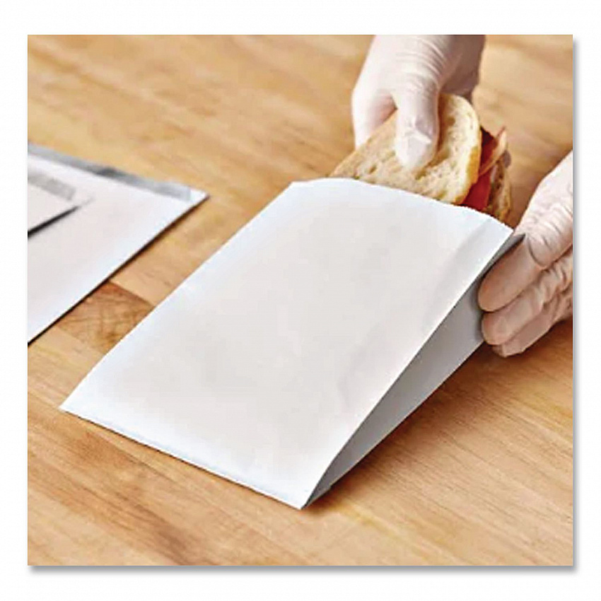 ToGo! Foil Insulator Deli and Sandwich Bags, 5.25" x 3.5" x 12", White, 500/Carton (300496)
