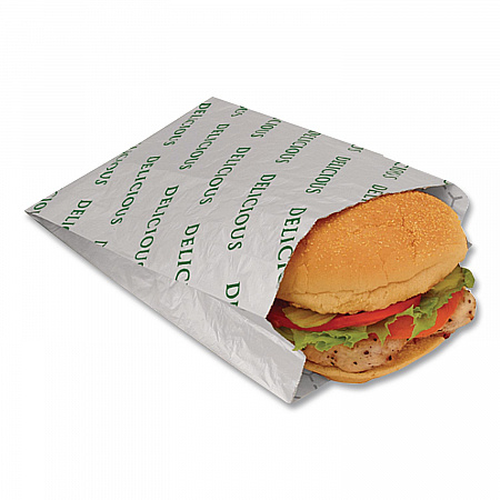 Foil/Paper/Honeycomb Insulated Bag, Delicious Labeling, 8