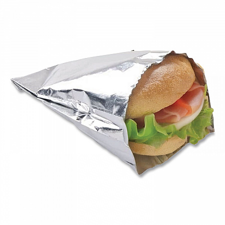 Foil Single-Serve Bags, Unlabeled Burger, 6