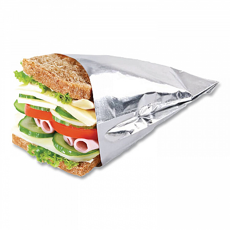 Foil Single-Serve Bags, Unlabeled Burger, 6