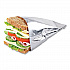 Foil Single-Serve Bags, Unlabeled Burger, 6