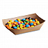 EcoCraft Food Trays, 2 lb Capacity, 6.5 x 1.63 x 1.63, Natural, Paper, 1,000/Carton (300697)