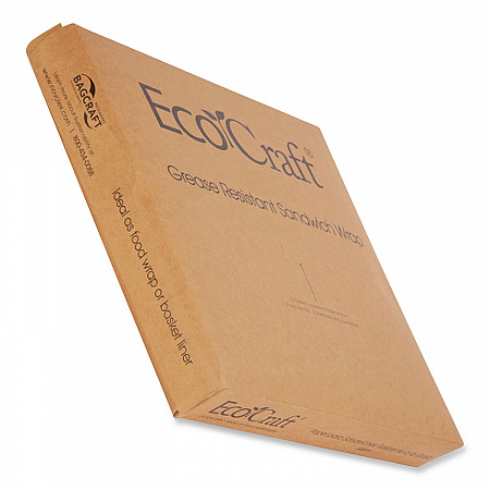 EcoCraft Grease-Resistant Paper Wraps and Liners, 15 x 16, Natural, 1,000/Box, 3 Boxes/Carton (300898)