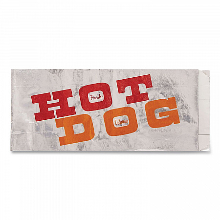Foil Single-Serve Bags, Hot Dog Labeling, 3.5