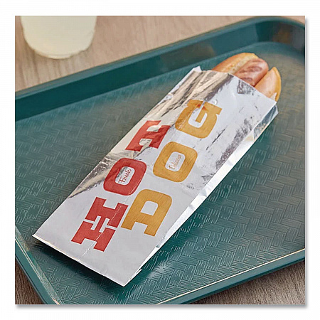 Foil Single-Serve Bags, Hot Dog Labeling, 3.5