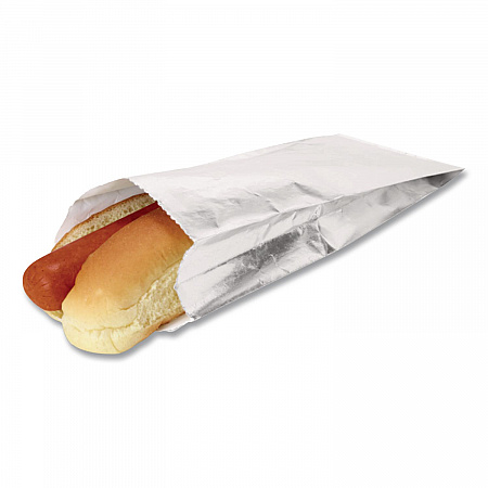 Foil Single-Serve Bags, Unlabeled Hot Dog, 3.5