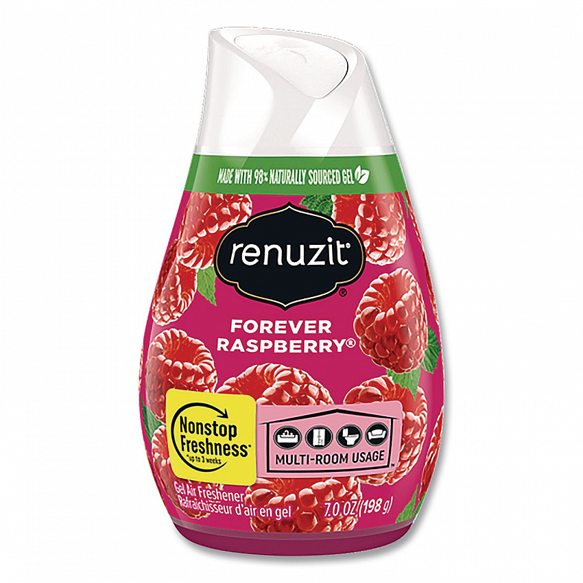 Adjustables Air Freshener, Forever Raspberry, 7 oz Solid, 12/Carton (43111CT)