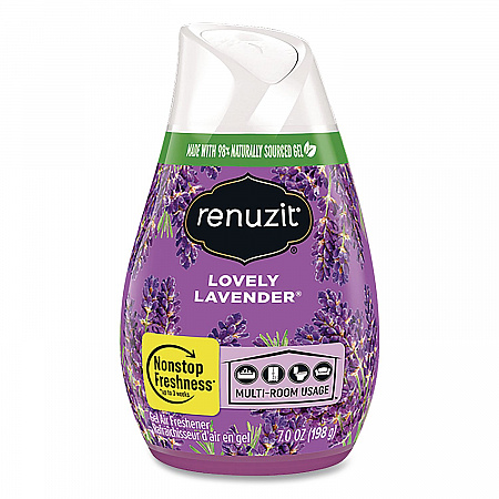 Adjustables Air Freshener, Lovely Lavender, 7 oz Cone, 12/Carton (43133CT)