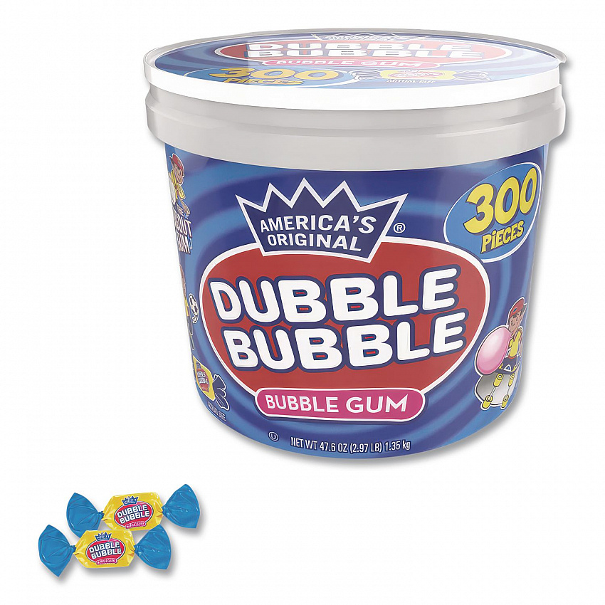 Bubble Gum, Original Pink, 300/Tub (16403)