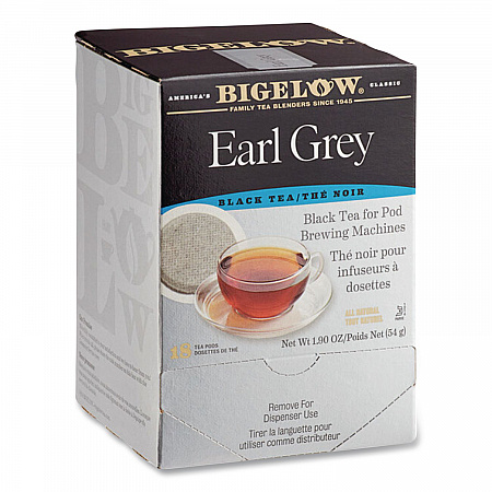 Earl Grey Black Tea Pods, 1.90 oz, 18/Box (008906)