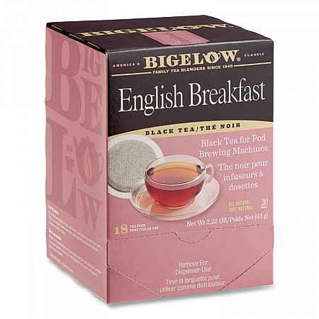 English Breakfast Tea Pods, 1.90 oz, 18/Box (009906)