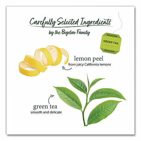 Green Tea with Lemon, Lemon, 0.34 lbs, 28/Box (10346)