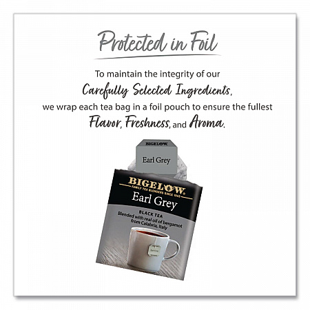 Single Flavor Tea Bags, Earl Grey Black Tea, 28/Box (10348)