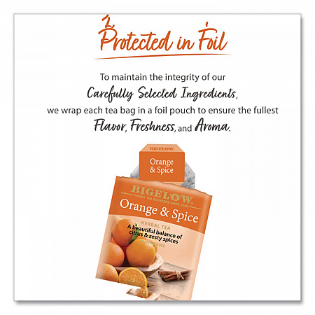 Orange and Spice Herbal Tea, 28/Box (10398)