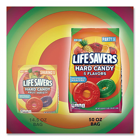 Hard Candy, Original Five Flavors, 50 oz Bag (28098)