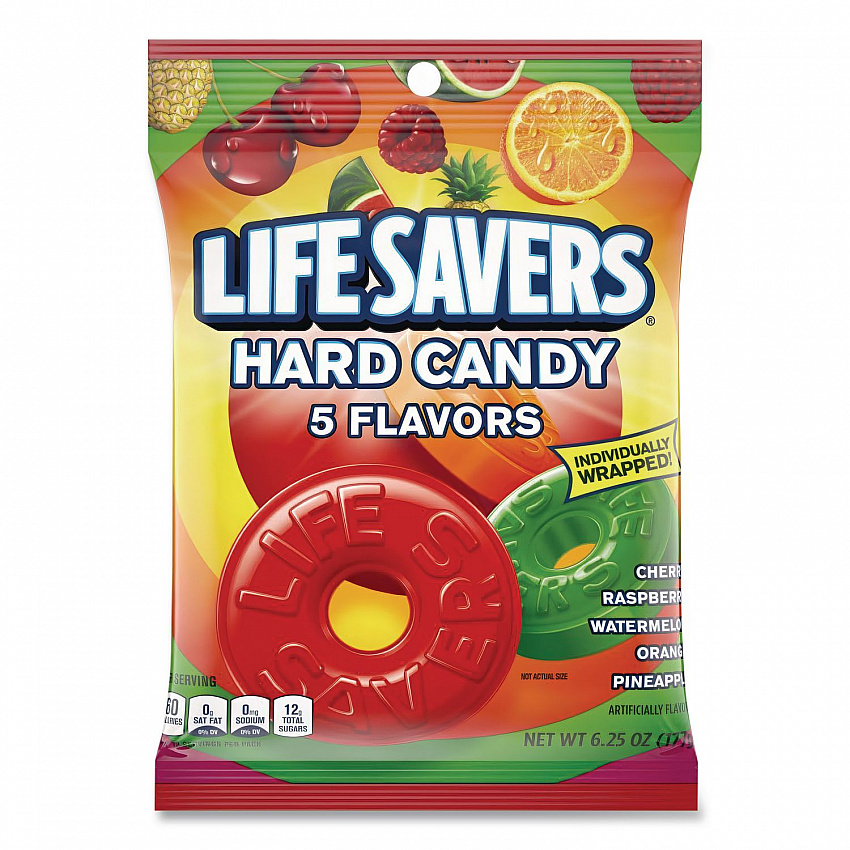 Hard Candy, Original Five Flavors, 6.25 oz Bag (88501)