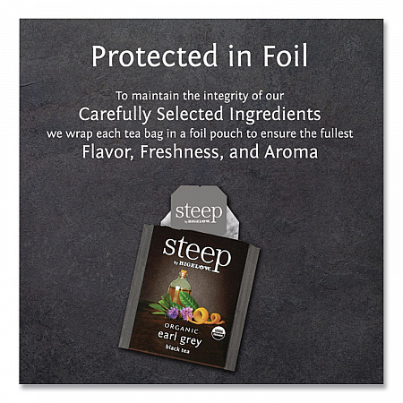 steep Tea, Earl Grey, 1.28 oz Tea Bag, 20/Box (17700)