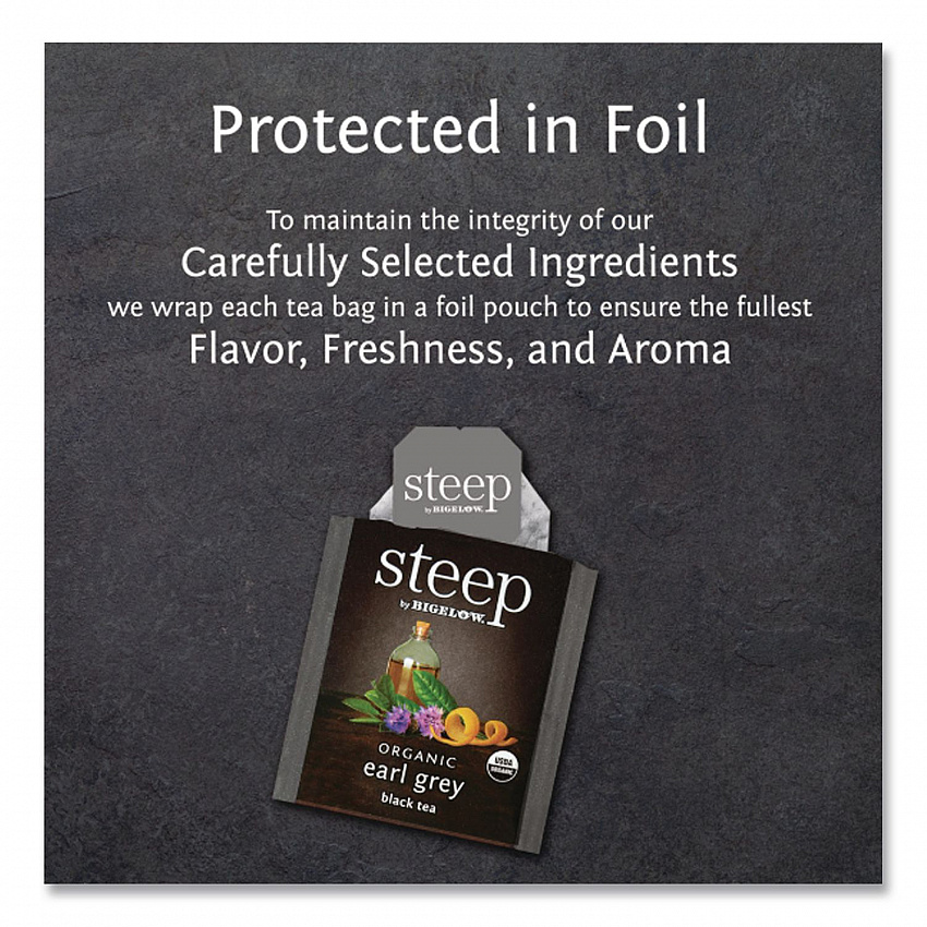 steep Tea, Earl Grey, 1.28 oz Tea Bag, 20/Box (17700)