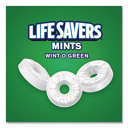 Hard Candy Mints, Wint-O-Green, Individually Wrapped, 6.25 oz Bag (88504)