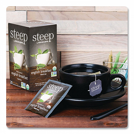 steep Tea, English Breakfast, 1.6 oz Tea Bag, 20/Box (17701)