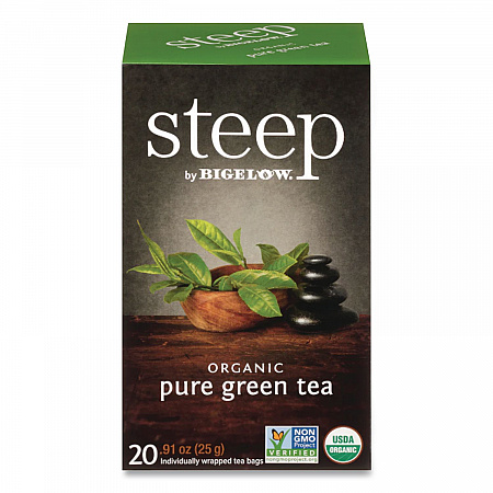 steep Tea, Pure Green, 0.91 oz Tea Bag, 20/Box (17703)