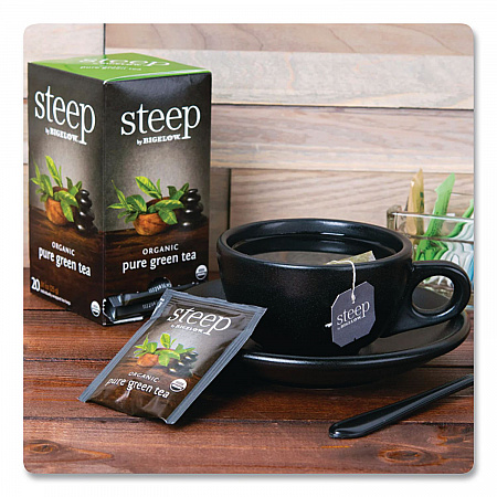 steep Tea, Pure Green, 0.91 oz Tea Bag, 20/Box (17703)