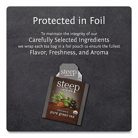 steep Tea, Pure Green, 0.91 oz Tea Bag, 20/Box (17703)