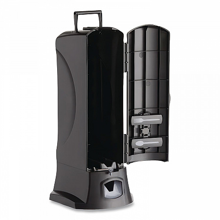 Utensil Dispenser, Holds 100 Knives, 10.22 x 12.5 x 23.75, Black (56101100)