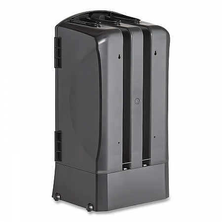 Trio Utensil Dispenser, Holds 100 Forks/100 Knives/100 Spoons, 13.39 x 15.75 x 23.62, Black (56102200)