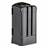 Trio Utensil Dispenser, Holds 100 Forks/100 Knives/100 Spoons, 13.39 x 15.75 x 23.62, Black (56102200)