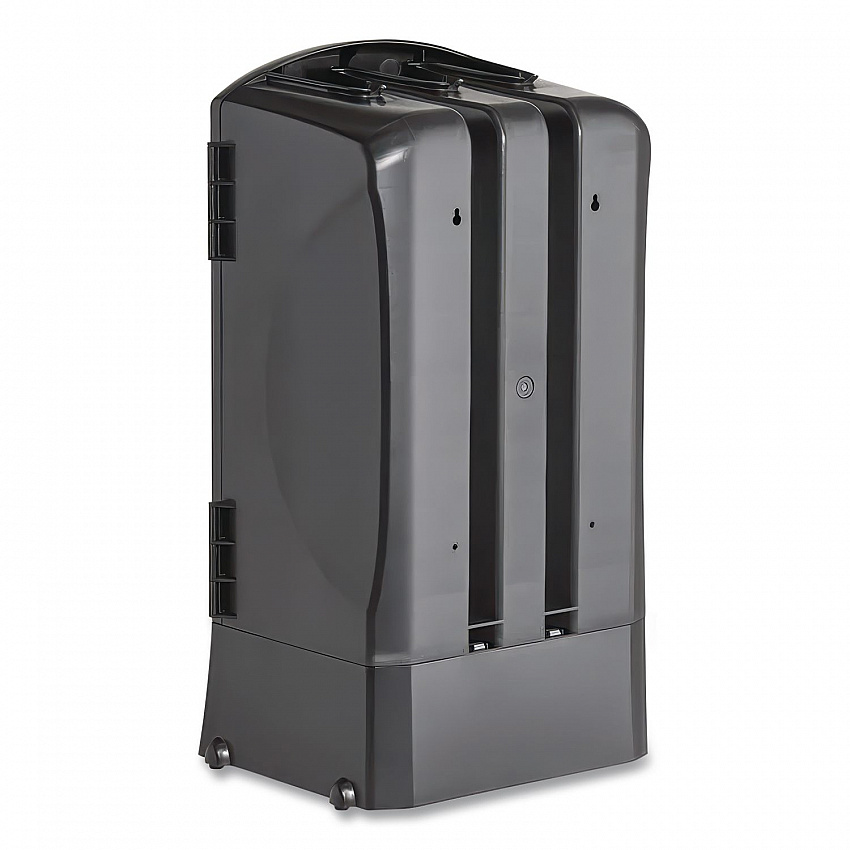 Trio Utensil Dispenser, Holds 100 Forks/100 Knives/100 Spoons, 13.39 x 15.75 x 23.62, Black (56102200)