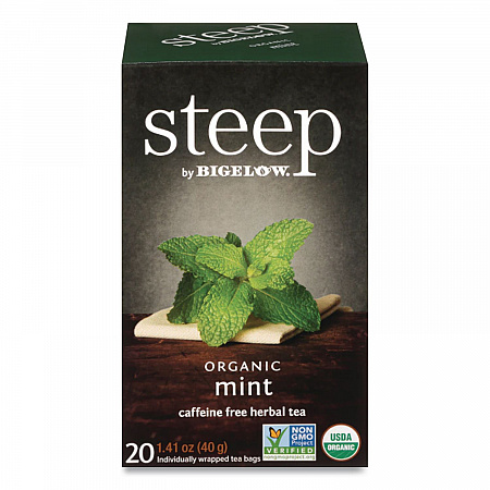 steep Tea, Mint, 1.41 oz Tea Bag, 20/Box (17709)