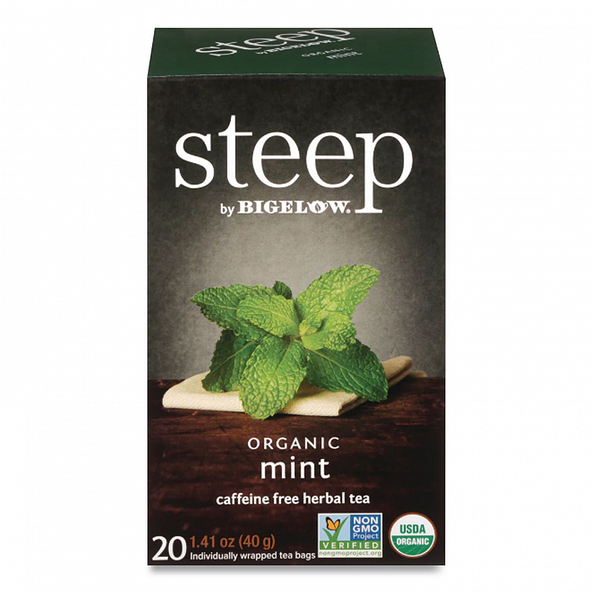 steep Tea, Mint, 1.41 oz Tea Bag, 20/Box (17709)