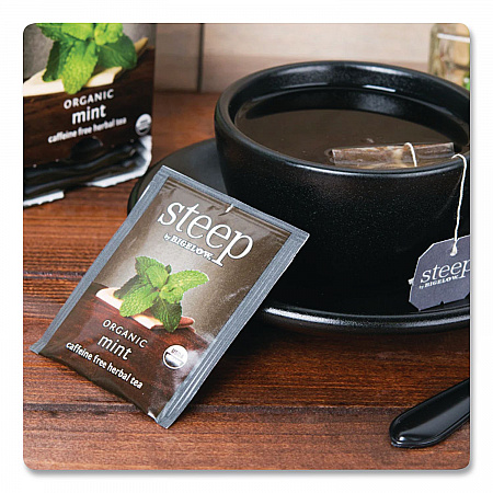 steep Tea, Mint, 1.41 oz Tea Bag, 20/Box (17709)