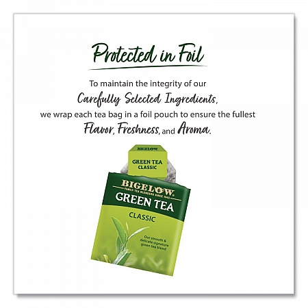 Green Tea Assortment, Tea Bags, 64/Box, 6 Boxes/Carton (30568CT)