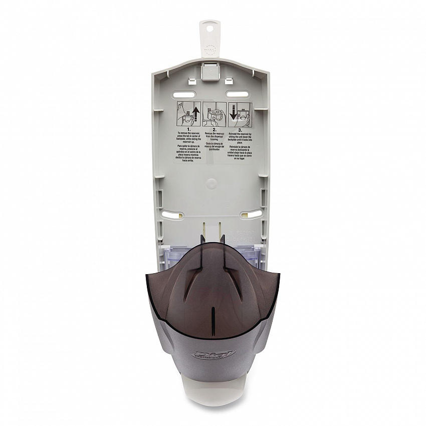 1 Liter Manual Liquid Dispenser, 1 L, 5.1 x 4 x 12.3, Translucent Smoke, 6/Carton (03922)