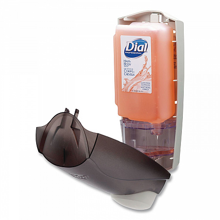 1 Liter Manual Liquid Dispenser, 1 L, 5.1 x 4 x 12.3, Translucent Smoke, 6/Carton (03922)