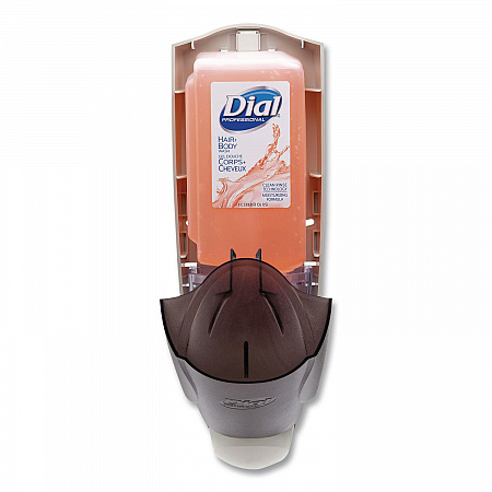 1 Liter Manual Liquid Dispenser, 1 L, 5.1 x 4 x 12.3, Translucent Smoke, 6/Carton (03922)