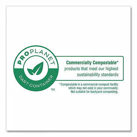 Compostable Molded Fiber Dinnerware, ProPlanet Seal, Plate, 9