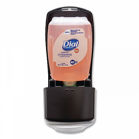 FIT Universal Manual Dispenser, 1.2 L, 4 x 5.13 x 10.5, Slate, 3/Carton (16619)