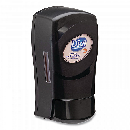 FIT Universal Manual Dispenser, 1.2 L, 4 x 5.13 x 10.5, Slate, 3/Carton (16619)