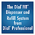 FIT Universal Manual Dispenser, 1.2 L, 4 x 5.13 x 10.5, Slate, 3/Carton (16619)