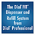 FIT Universal Manual Dispenser, 1.2 L, 4 x 5.13 x 10.5, Ivory, 3/Carton (16656)
