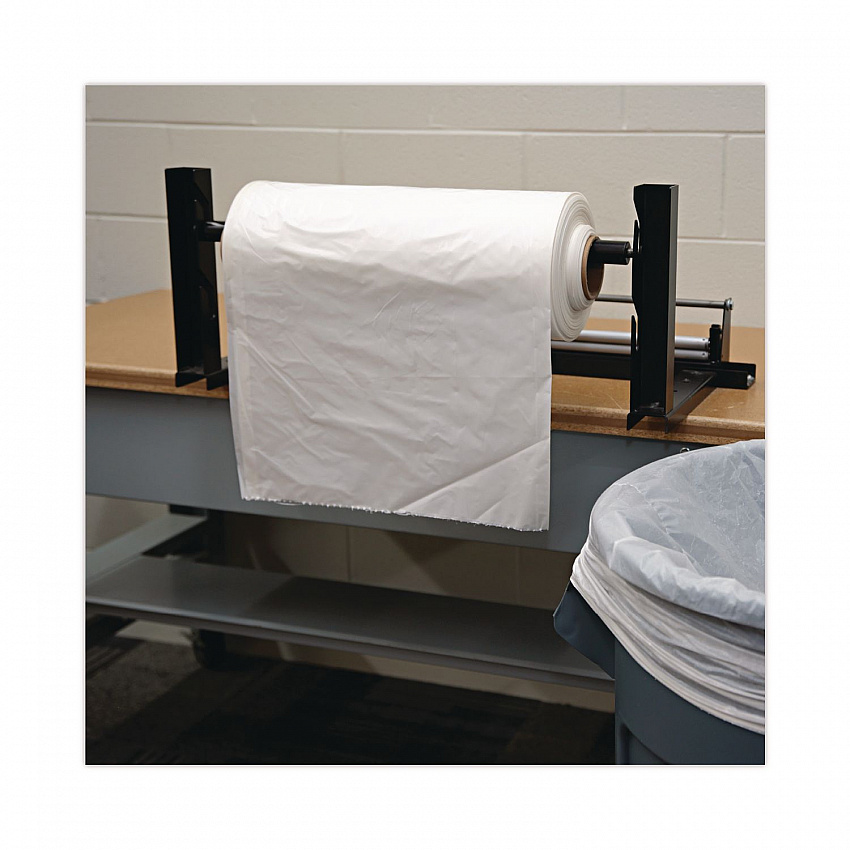 Industrial Can Liner Rolls, 60 gal, 2.5 mil, 21" x 17" x 65", Clear, 50/Carton (D3865)